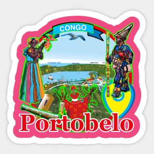 Congo portobelo panama Sticker